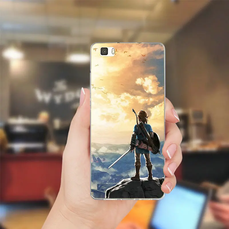 Дыхание Дикого Sheikah для huawei P8 P9 P10 Lite Коврики 10 Pro Y3 Y5 Y6 II Y7 Honor 6X 7X 9 плюс мягкая TPU