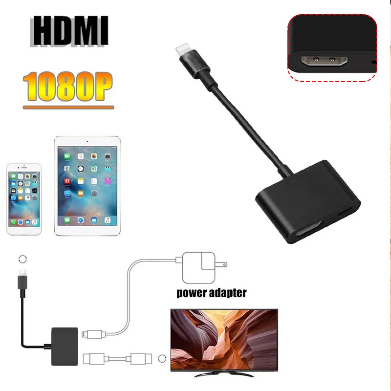 DOITOP 1080P HDMI Кабель адаптер 8Pin к кабель для Apple Iphone X 10 6 7 8 Plus TV HDTV цифровой AV