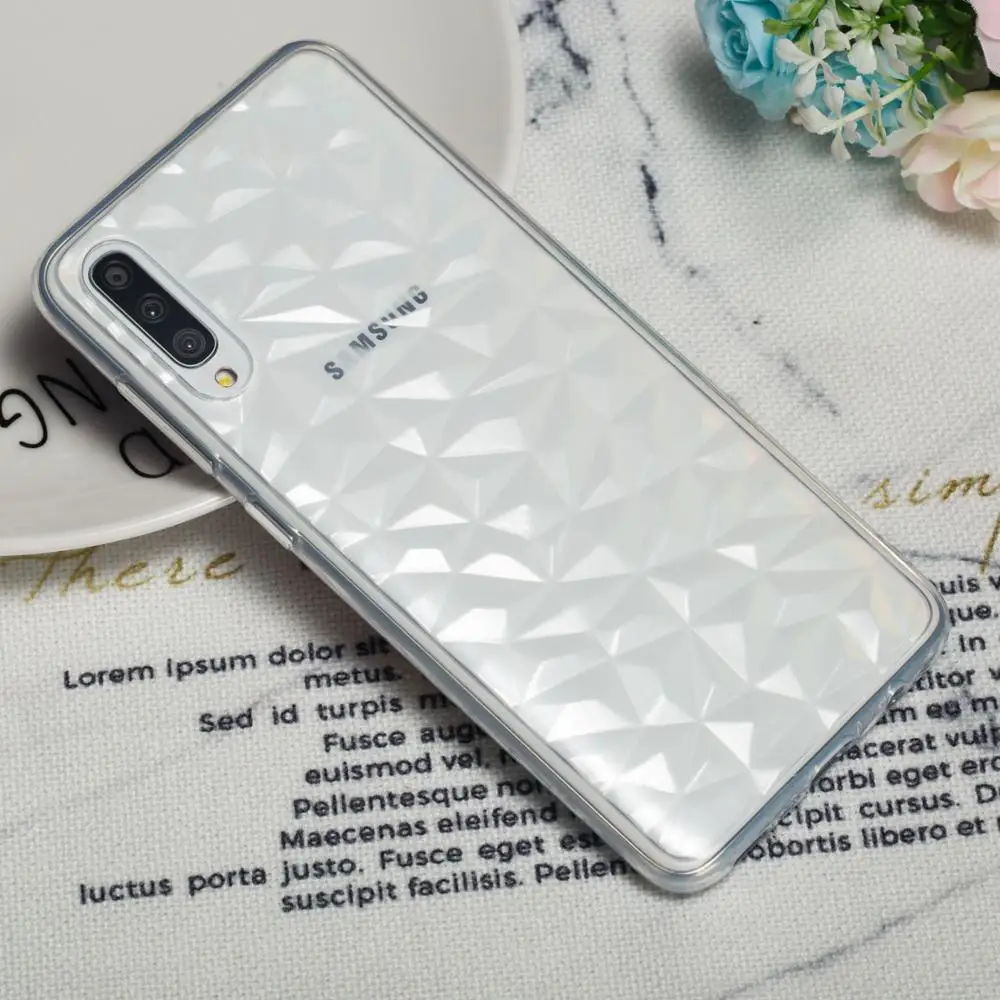 Роскошный чехол для телефона из прозрачного пластика samsung A6 PLus A7 A8 J2 PRO 2018 Note 9
