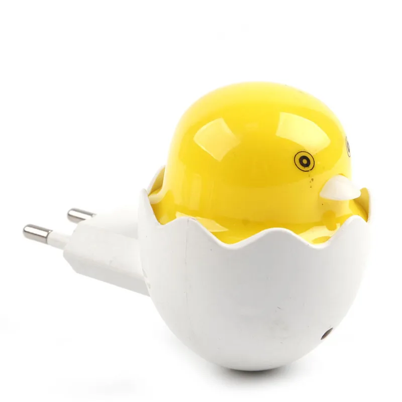 Cute night light EU/US Plug Duck AC110-220V Wall Socket Light-control Sensor LED Night Light Bedroom lamp For Desk Table | Лампы и