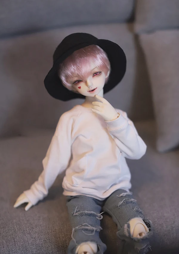 

BJD caps black white pink Mini bucket hat for 1/3 1/4 1/6 BJD DD SD MSD YOSD BJD doll caps doll SD MSD doll accessories