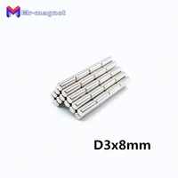 1000pcs 38 3x8 mm neodymium magnet n35 small round mini strong super powerful magnetic magnets disc for craft dia 3mm