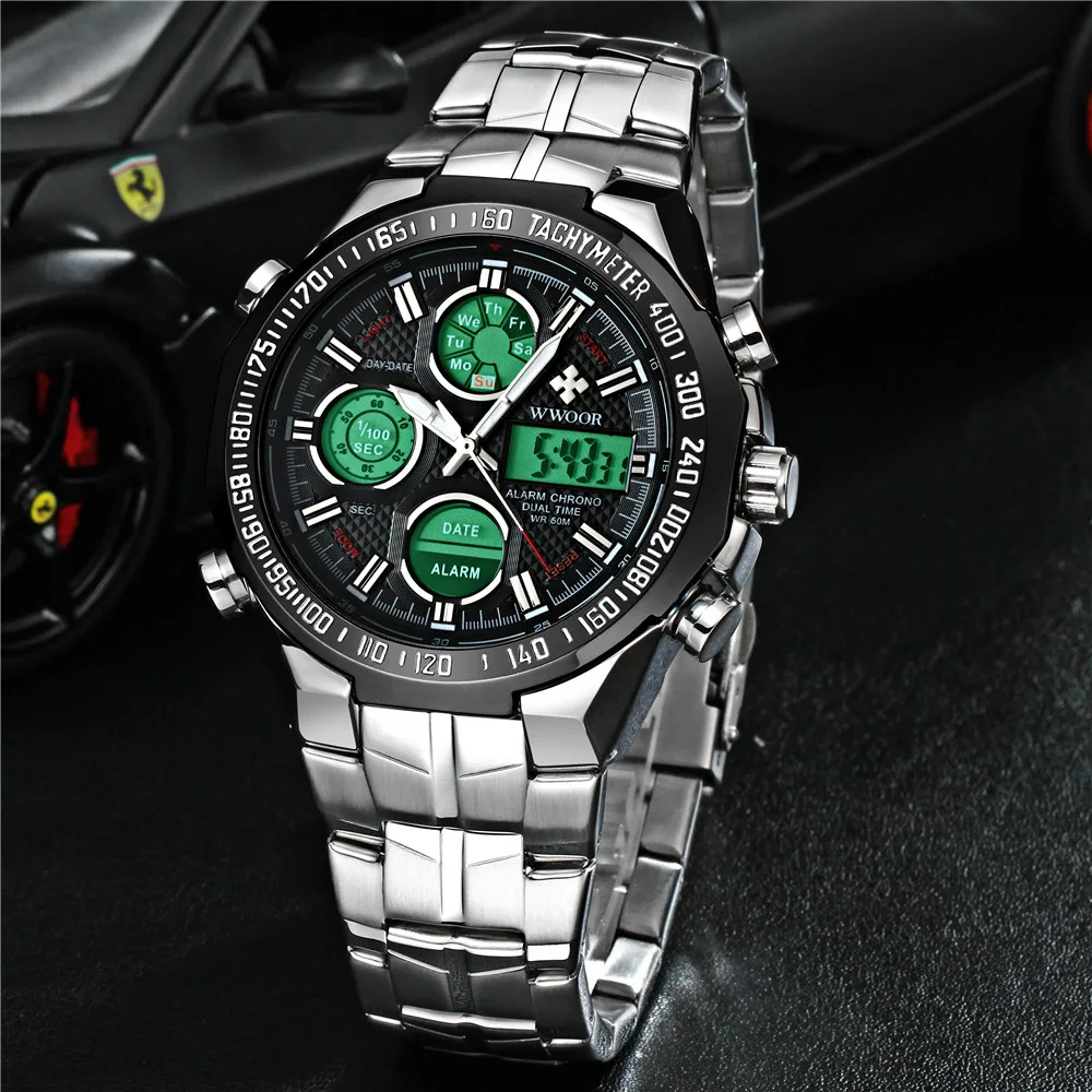 2017 Роскошные брендовые кварцевые часы мужские уличные водонепроницаемые