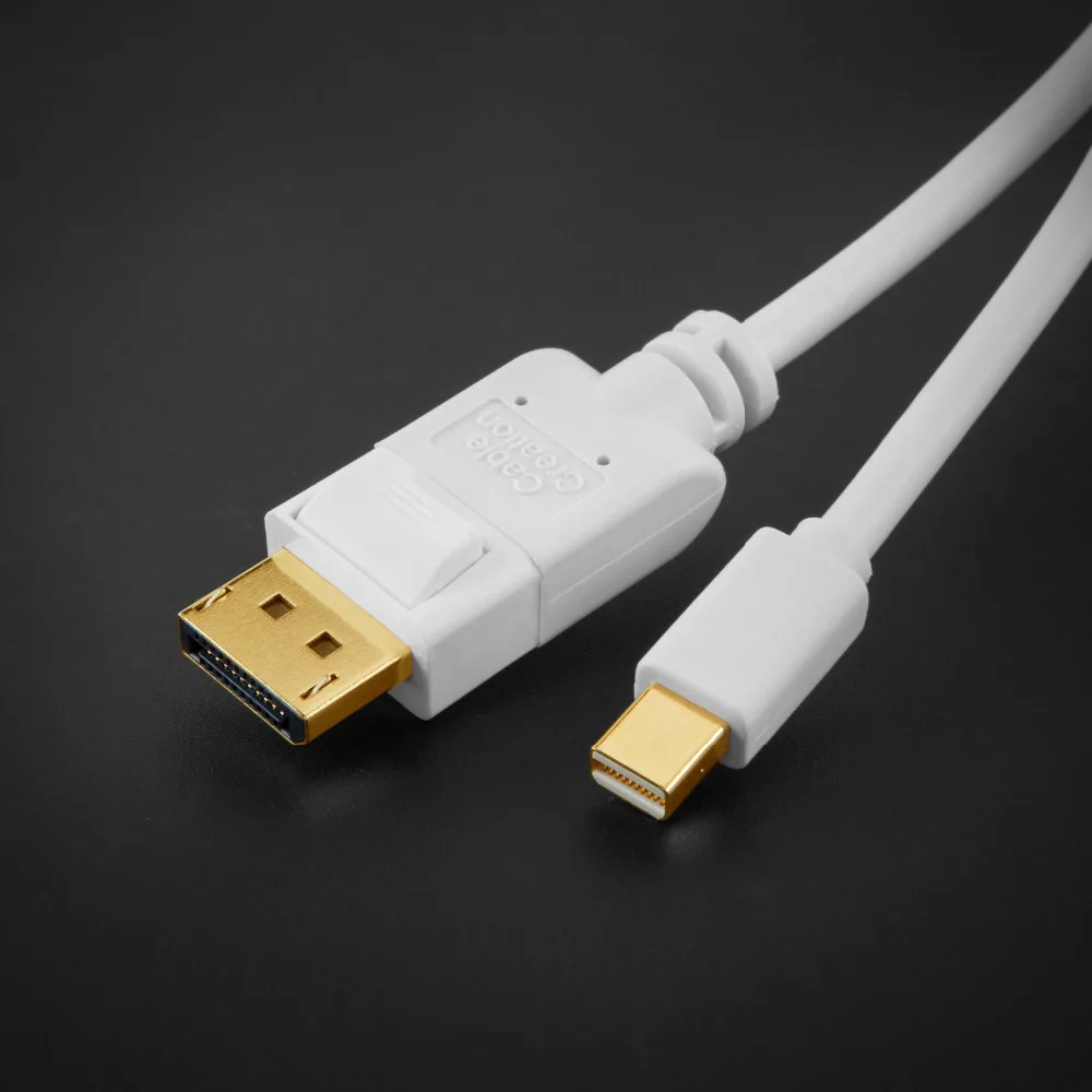 Кабель Mini DP-DP кабель DisplayPort-DisplayPort поддержка разрешения 4 K 6 футов черный и белый |