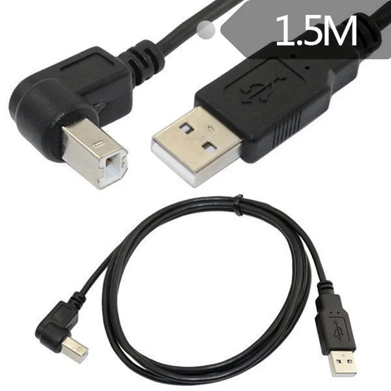 1 5 м футов Тип A папа B 90 градусов вверх и вниз влево вправо Угловой USB 2 0 Принтер