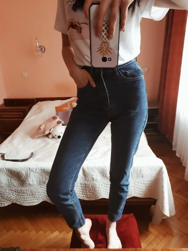 Fatika, базовые джинсы, штаны для мам, шаровары, женские, прямые, универсальные, базовые джинсы с высокой талией, Femme Boyfriend, джинсовые штаны для женщин