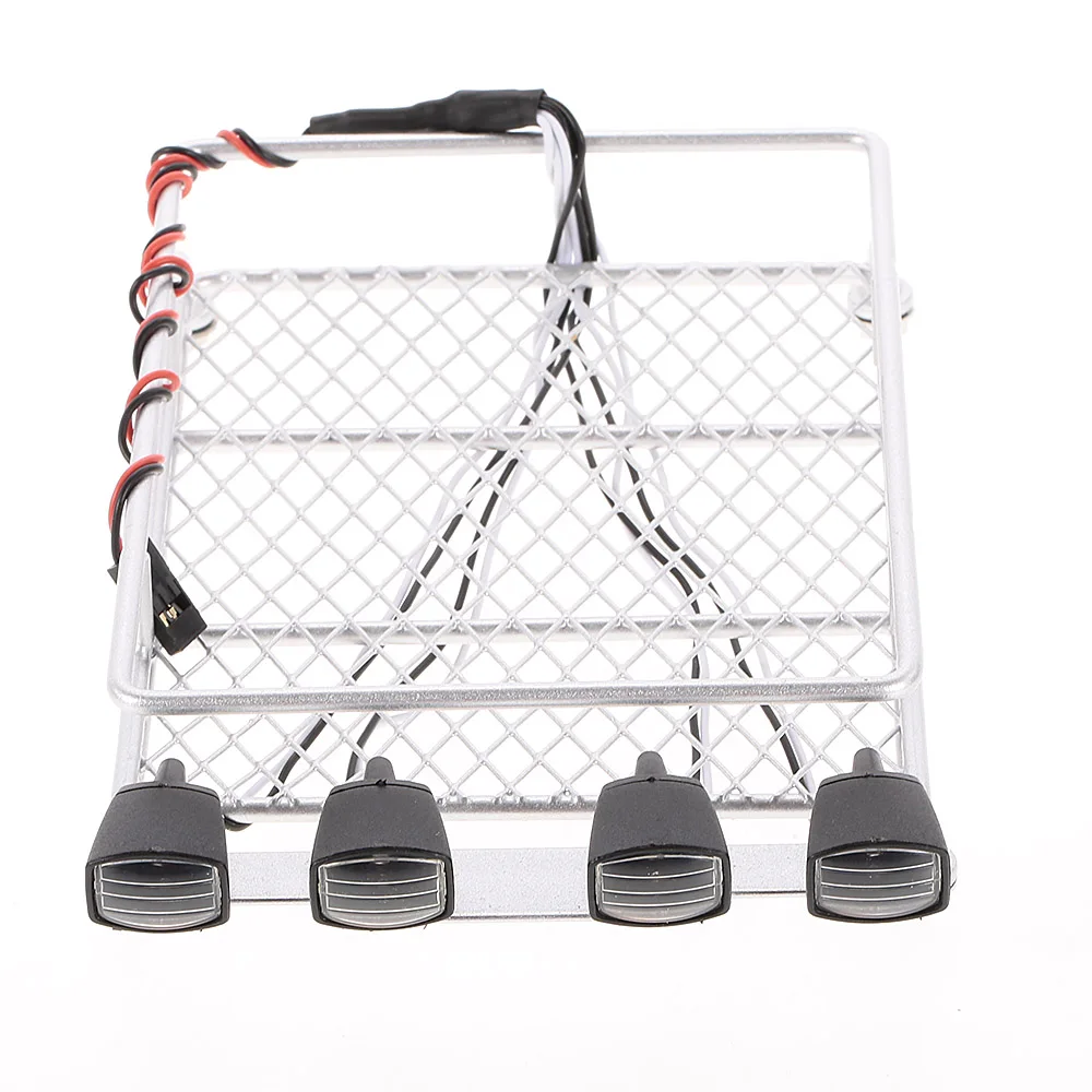 Багажник на крыше Перевозчик со светодиодной лампой бар для 1/10 MonsterTruck RC