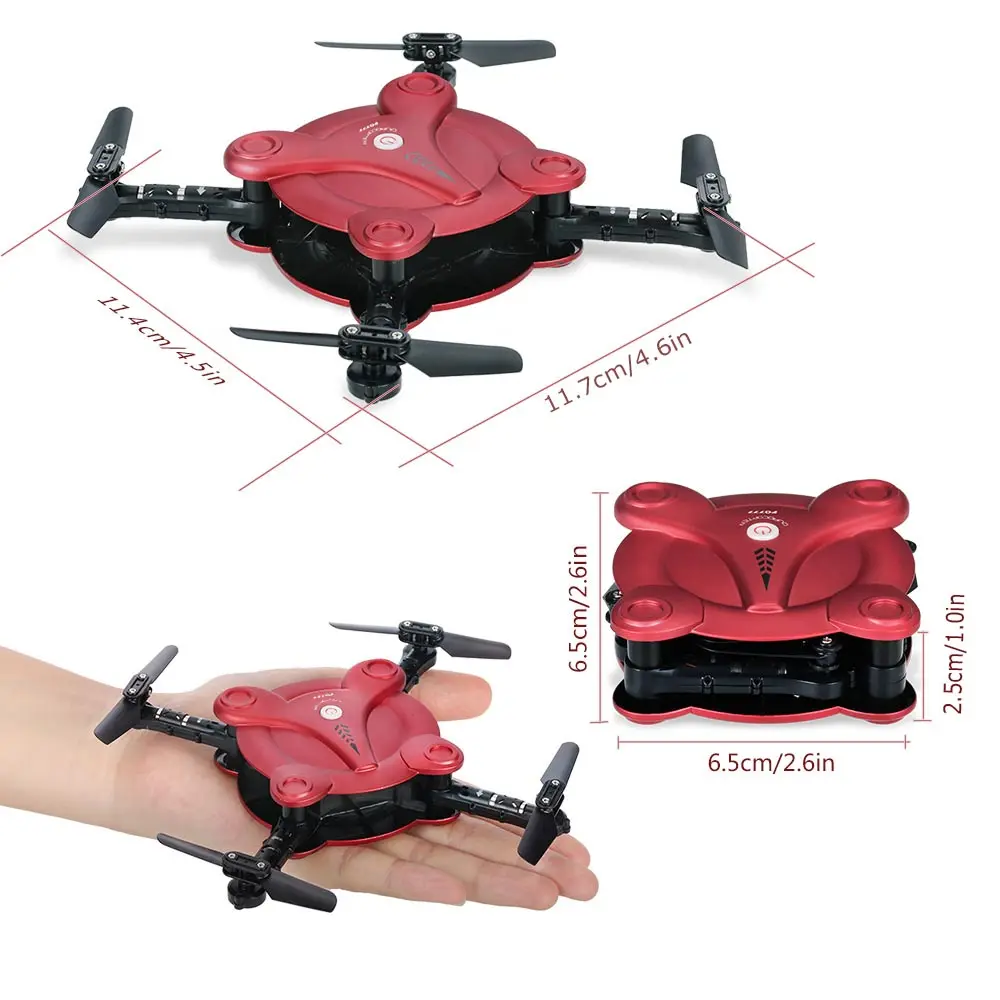 Складной 6 осевой Мини Дрон FQ777 FQ17W с гироскопом Wi Fi FPV G sensor камерой 0 3 МП удержание
