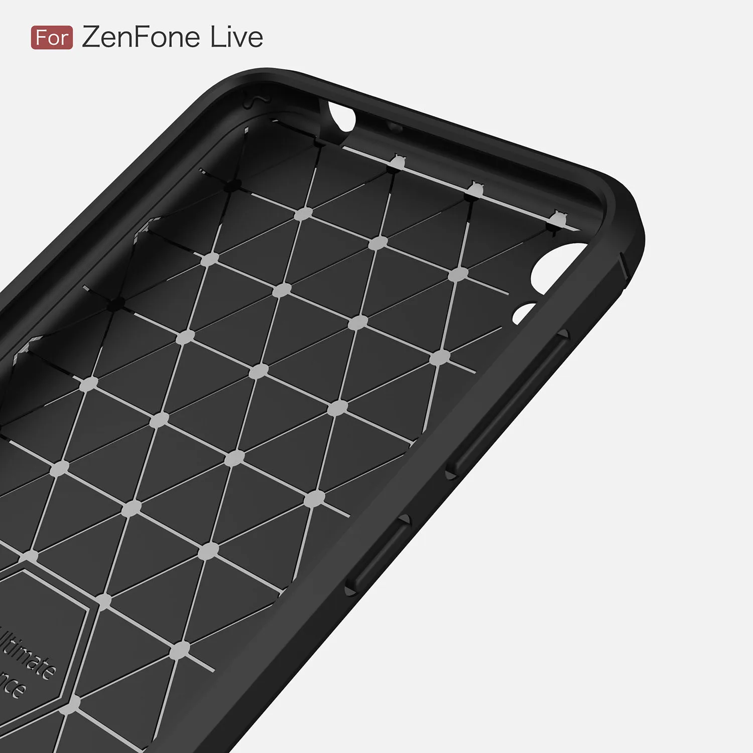 TPU чехол для ASUS ZB501KL Zenfone Live ZB501 ZB 501 KL 501KL углеродного волокна ASUS_A007 телефон случаях |