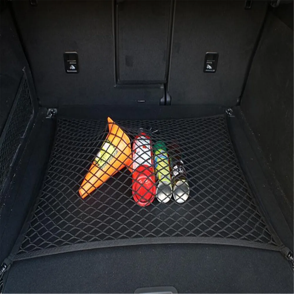 4 Hook Car Universal Trunk Cargo Net Mesh Storage Organizer Auto Accessories For Toyota Hiace Prius V Hilux Land Cruiser Avanza |