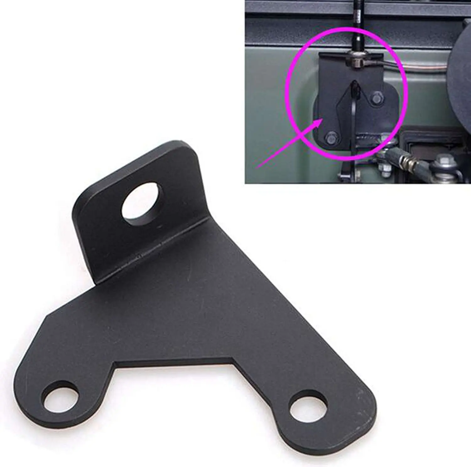 

1 pc J285 CB Antenna Mount Holder Tailgate For Jeep Wrangler Rubicon Liberty Sahara JK & Unlimited 2/4 Door (Antenna Mount)