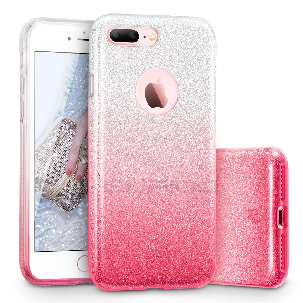 Роскошный 3-слойный чехол GURIOO для iPhone 6 блестящий силиконовый мягкий iPhone6S 7 8 Plus 5S SE