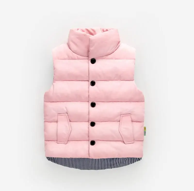 Новинка 2017 года Модный теплый зимний жилет для девочек детская одежда мальчиков