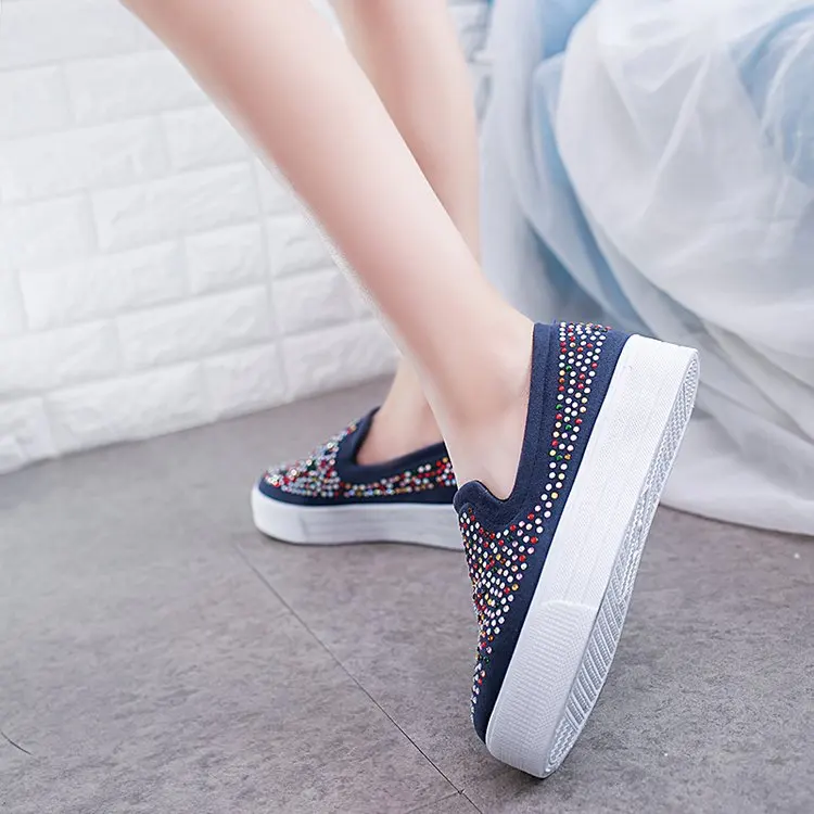 Wertzk New women's shoes for spring 2019 oxford women sneakers zapatos de mujer Slip-On ugged E328 | Обувь