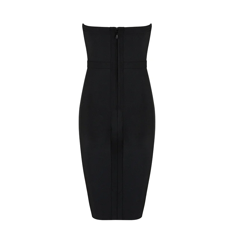 Блестящие Красота Новинка 2017 года пикантные черные без бретелек Для женщин