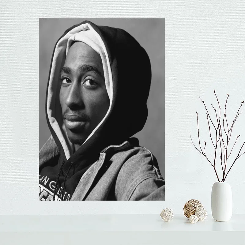 Красивый на заказ 2PAC TUPAC Холст плакат печать рисунок искусство настенный