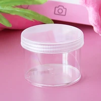 boxi1020pcsset 200ml slime box container plastic transparent storage box for fluffy cloud clear crystal slime clay