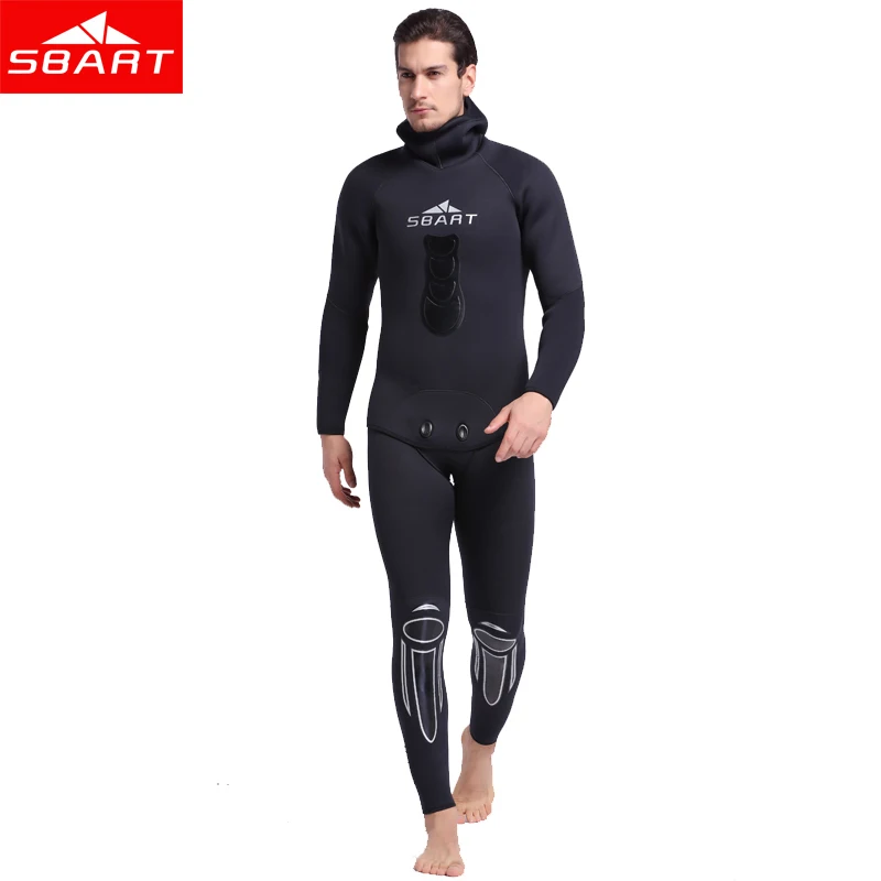 SBART men 3 mm thickening neoprene warm two suits fishing diving suit snorkeling | Wetsuits