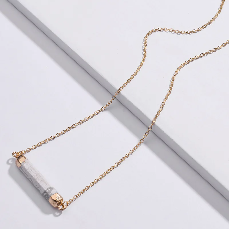 Ожерелье чокер с горизонтальной колонкой золотого цвета 2020 пробы для