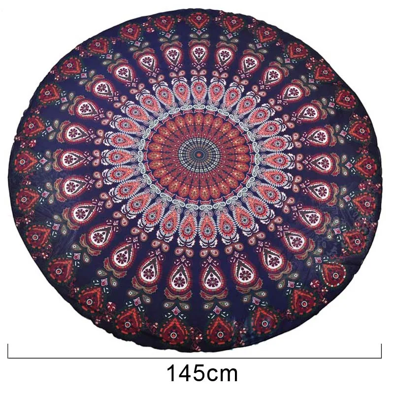 Новое Дешевое круглое пляжное одеяло из микрофибры для ванной детское женское