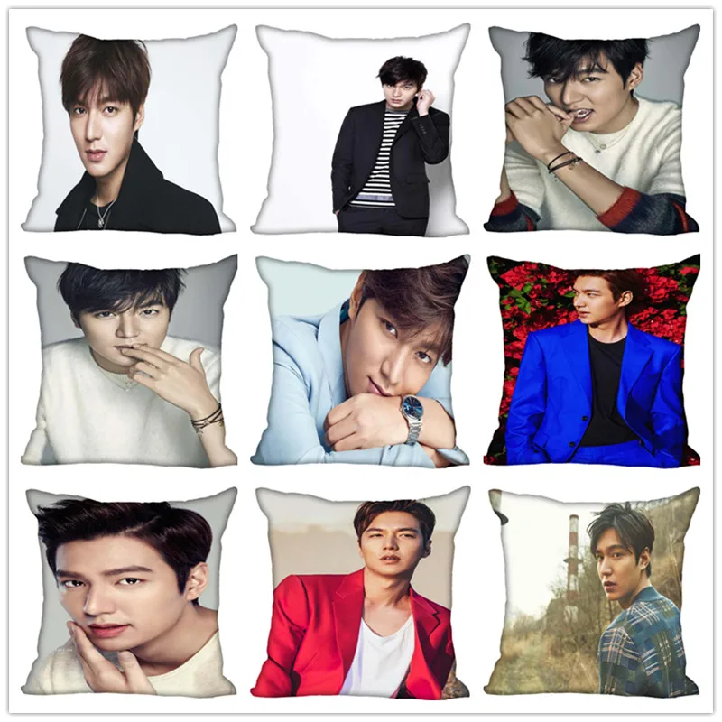 Квадратный чехол для подушки KPOP Lee Min ho на заказ спальни молнии домашняя наволочка
