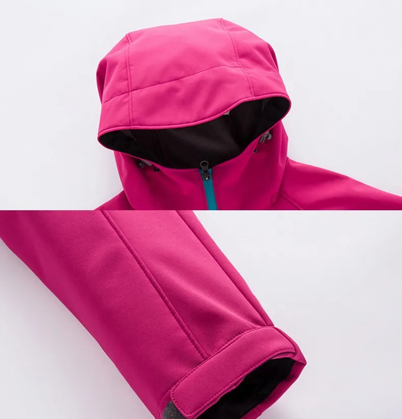 Facecozy для женщин и мужчин осень зима Спорт на открытом воздухе флисовая куртка пары ветрозащитная внутренняя флисовая походная кемпинг пальто одежда