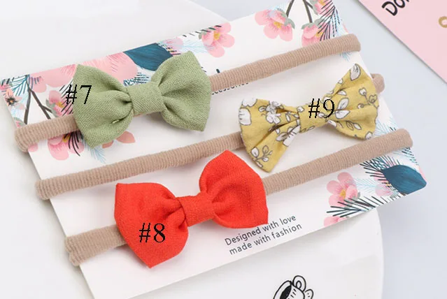 36 шт./лот нейлоновая повязка на голову для новорожденных девочек и мальчиков с