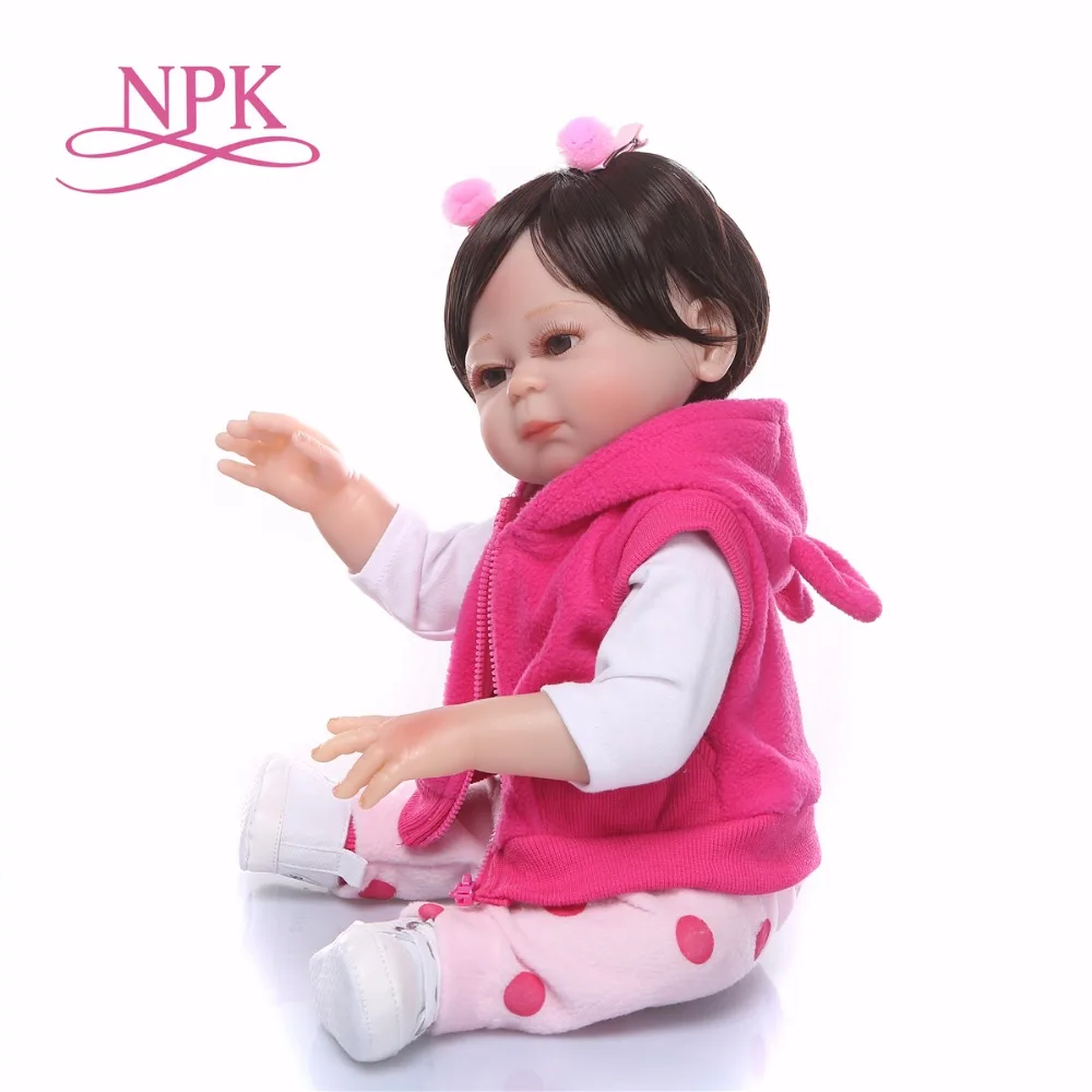 19 дюймов силиконовая кукла bebes Reborn Baby Touch настоящая Мода Детские подарки на день