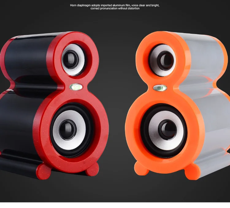 Мини ПК ноутбук динамик 3,5 мм AUX USB мощный мультимедийный MP3 динамик s модный стиль для подарка на день рождения