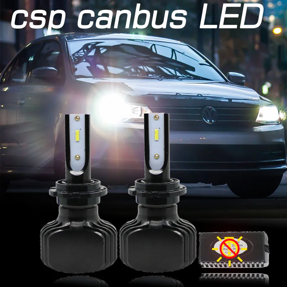 Yamyff Canbus D1S светодиодный D2S D3S D4S Автомобильная фара лампы 5000 К Автомобильные фары CSP противотуманных фар 9000LM автомобильный светильник светодиодная лампочка лампа