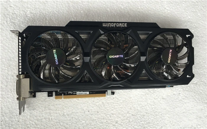 Видеокарты GIGABYTE GV-N760OC-2GD 256Bit GDDR5 GTX760 N760 Rev.2.0 для видеокарт nVIDIA Geforce GTX 760 2GB Hdmi Dvi