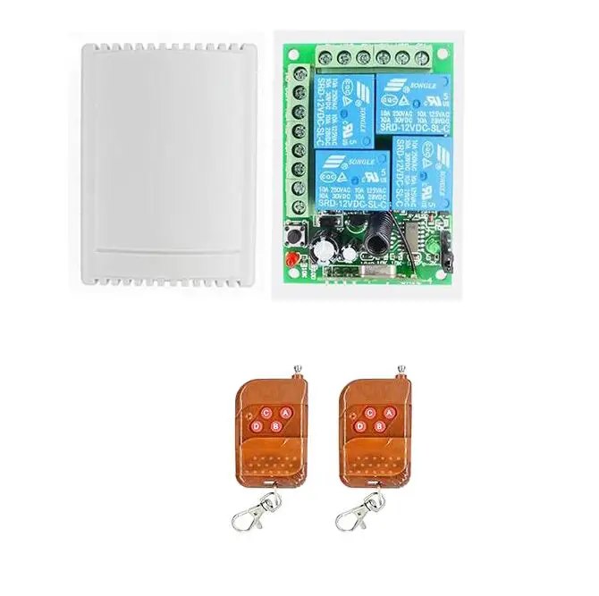 433 МГц DC12V 4CH передатчик пульт дистанционного управления Diy комплект +