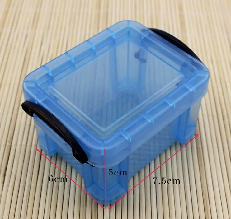 Пластиковая мини-коробка для хранения сережек карамельных цветов | Дом и сад