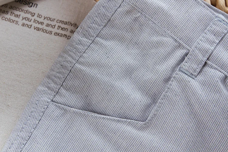 Однотонные детские шорты с регулируемой талией из смешанной льняной ткани типа А