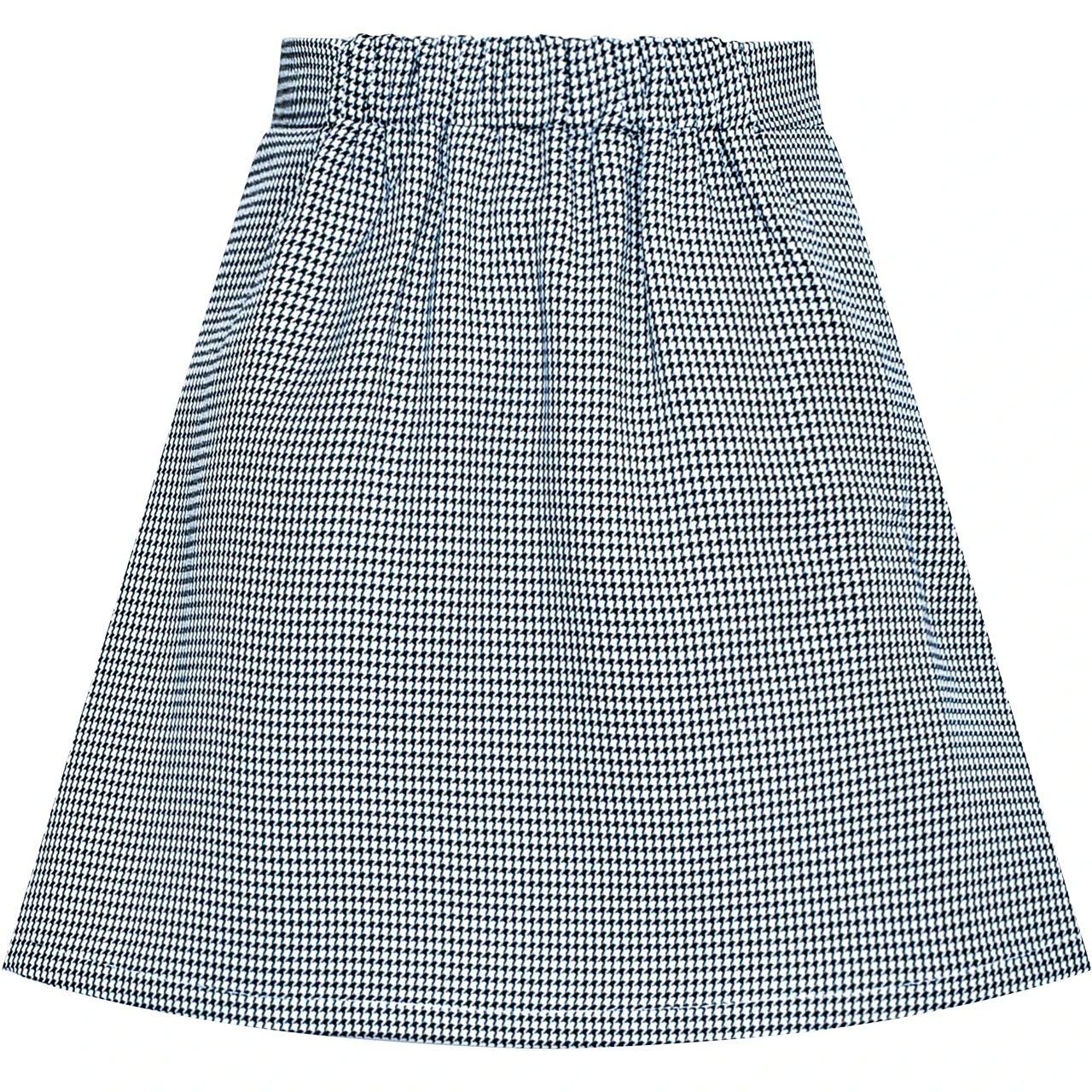 Sunny Fashion Девочки Юбка Плиссированный Плед Черный Белый Назад Школа Единая 2020 Лето