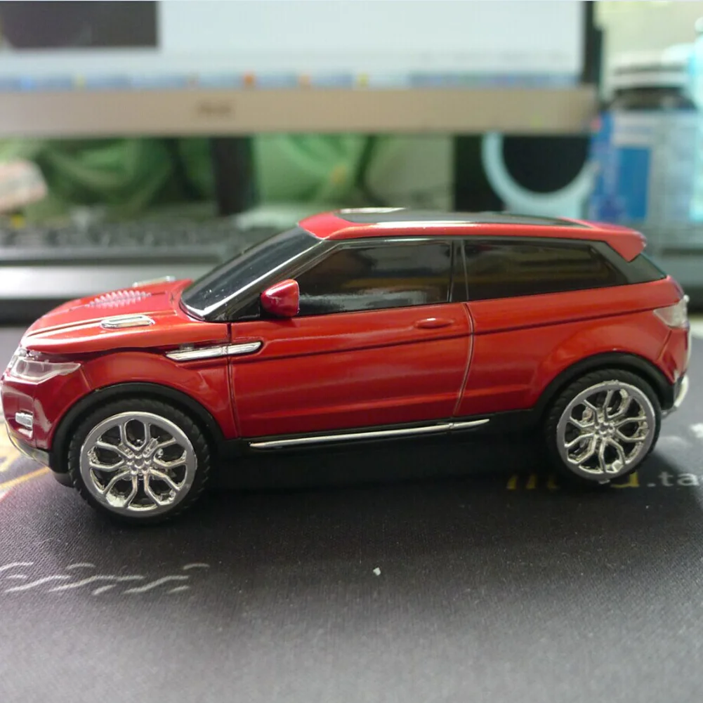 2,4 ГГц для ПК, планшета, мышь, 3D оптическая эргономичная игровая Автомобильная форма, беспроводной светодиодный светильник с usb-приемником, для дома и офиса, высокая точность