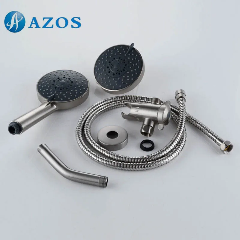 Bathroom Five Function Handheld Shower and Showerhead Combo System Hose Brushed Nickel Stainless Steel Color LYTZ051 | Обустройство