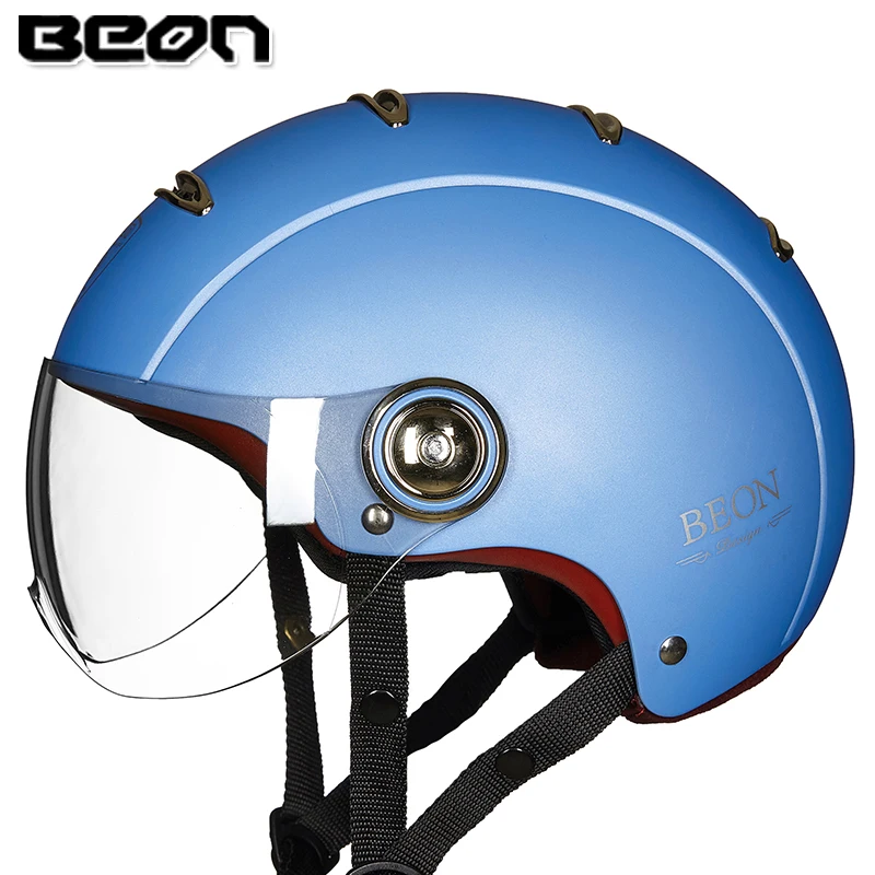 BEON мотоциклетный полушлем винтаж ретро мотоцикл мотобайк скутер Летний шлем для
