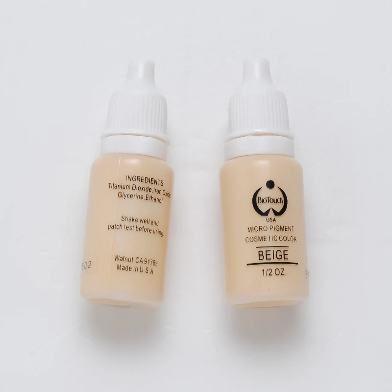 Бежевый цвет 2 шт тату чернила Перманентный макияж Пигмент ручная вышитая