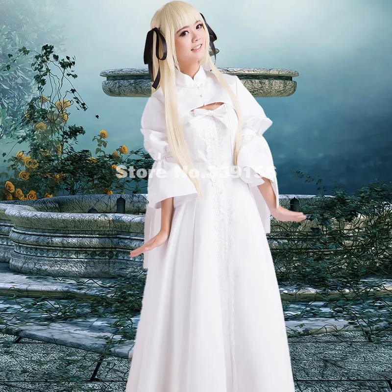 HOT! On Sale Yosuga no Sora Kasugano White Cosplay Dress Costumes Can be Customized |