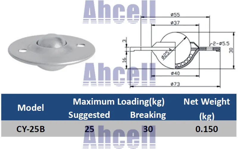 Пластиковый шариковый 2 отверстия диск стандартной передачи шариков круглый