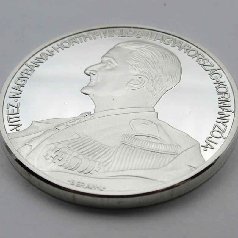 Король миклос Хорти Венгрия Серебряная пластина медаль МОНЕТА памятная монета
