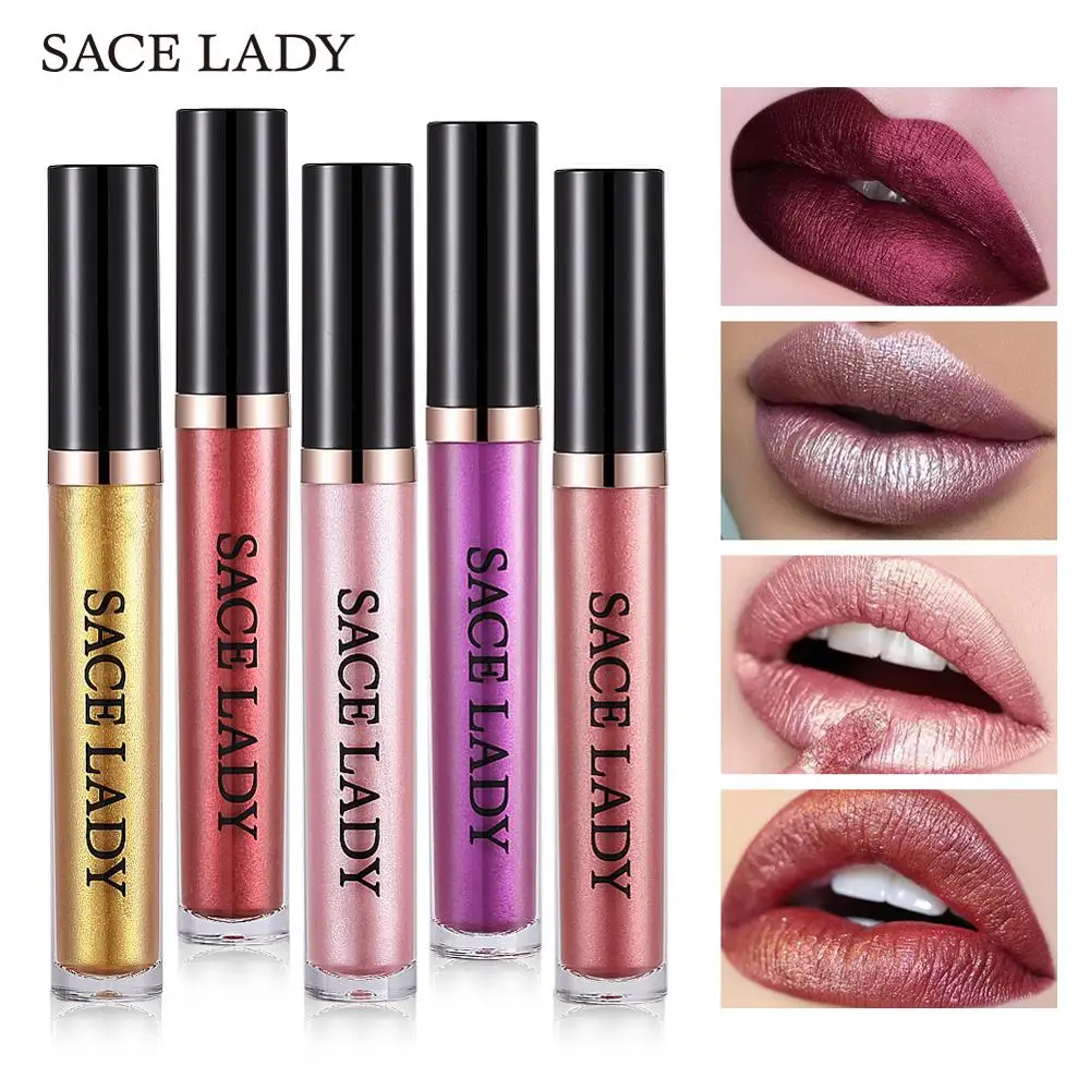 SACE LADY металлическая губная помада водонепроницаемый матовый макияж Жидкий
