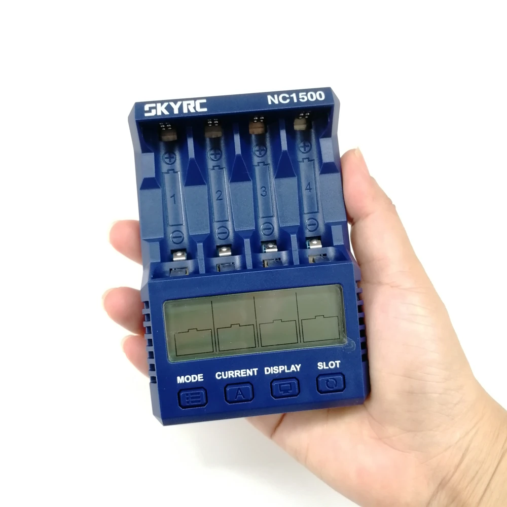SKYRC NC1500 AA/AAA зарядное устройство и анализатор NiMH разрядка обновление 5 в 2.1A USB вход