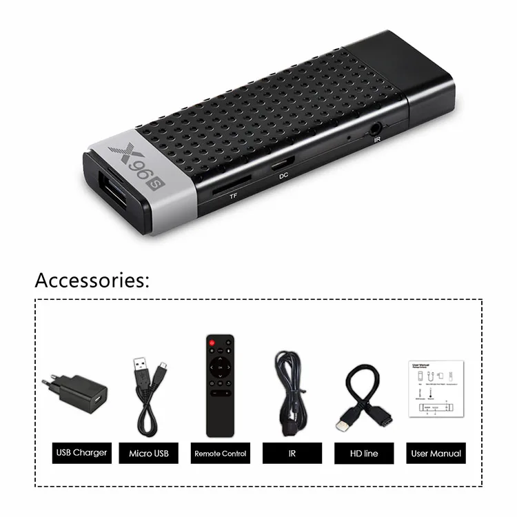 X96S Мини ПК Amlogic S905Y2 4 ядра Android 8,1 ТВ Dongle, 4 Гб оперативной памяти, 32 Гб встроенной памяти, 2,4G/5.G Wi-Fi дополнительная BT4.0 1080 P 4 K HD 2 Гб оперативной памяти, 16 Гб встроенной памяти, ТВ палка