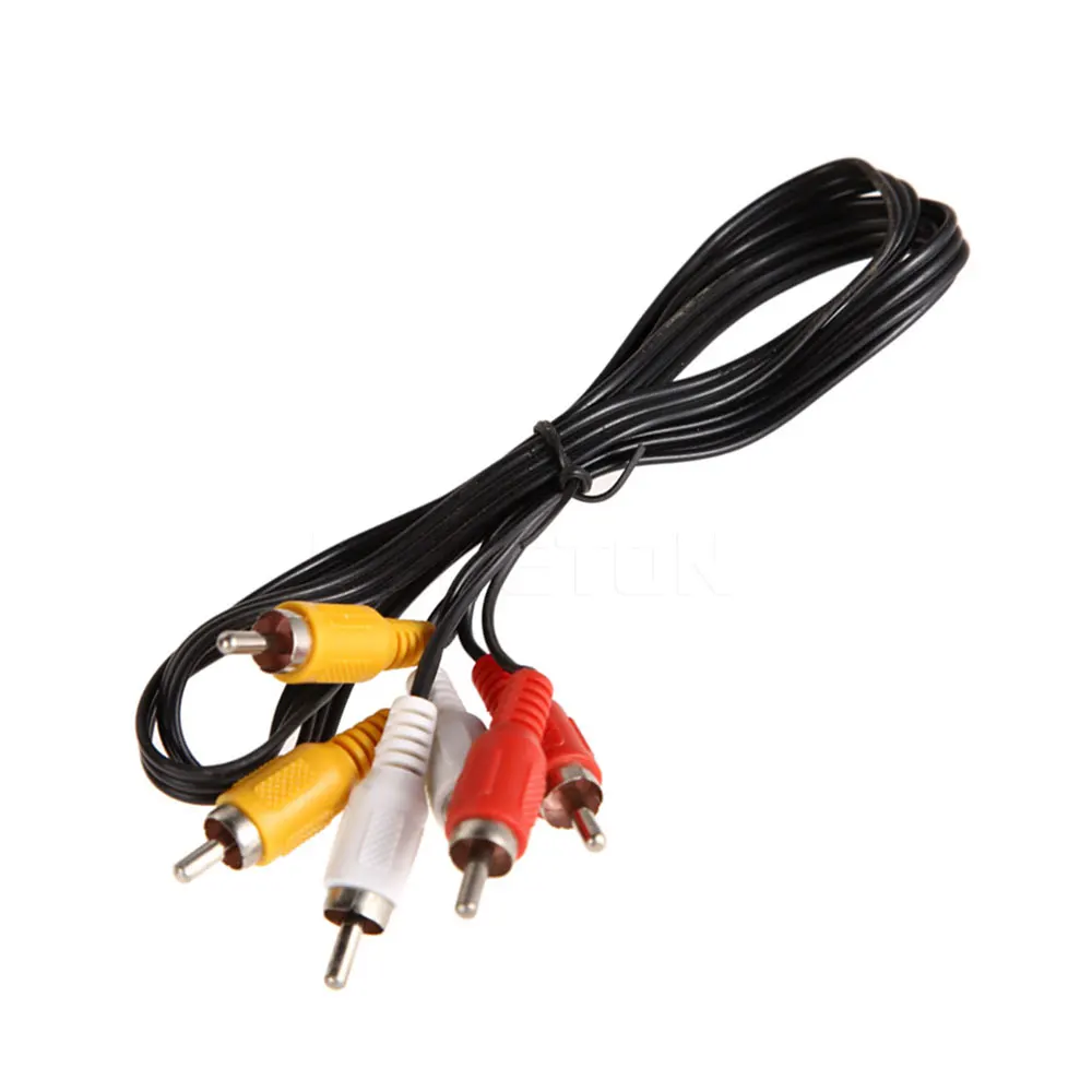 Новинка 2017 черный селектор 3 порта фото и видеокабель AV RCA для XBOX PS TV высокое