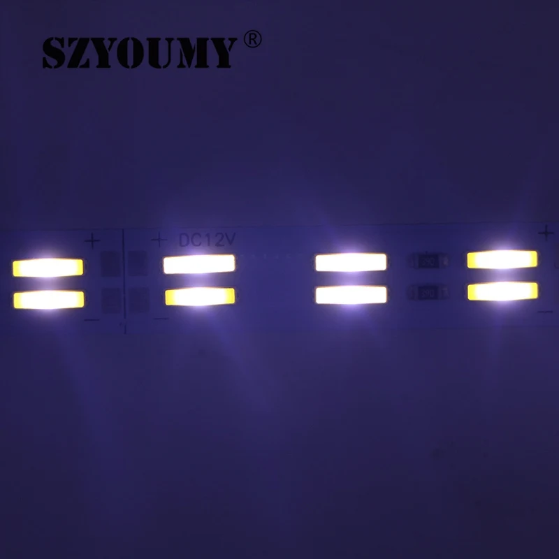 

SZYOUMY Super Bright 100cm 120led LEDS SMD 8520 Led Bar Light 1m 12V Double Row Chip Aluminum LED Rigid Strip