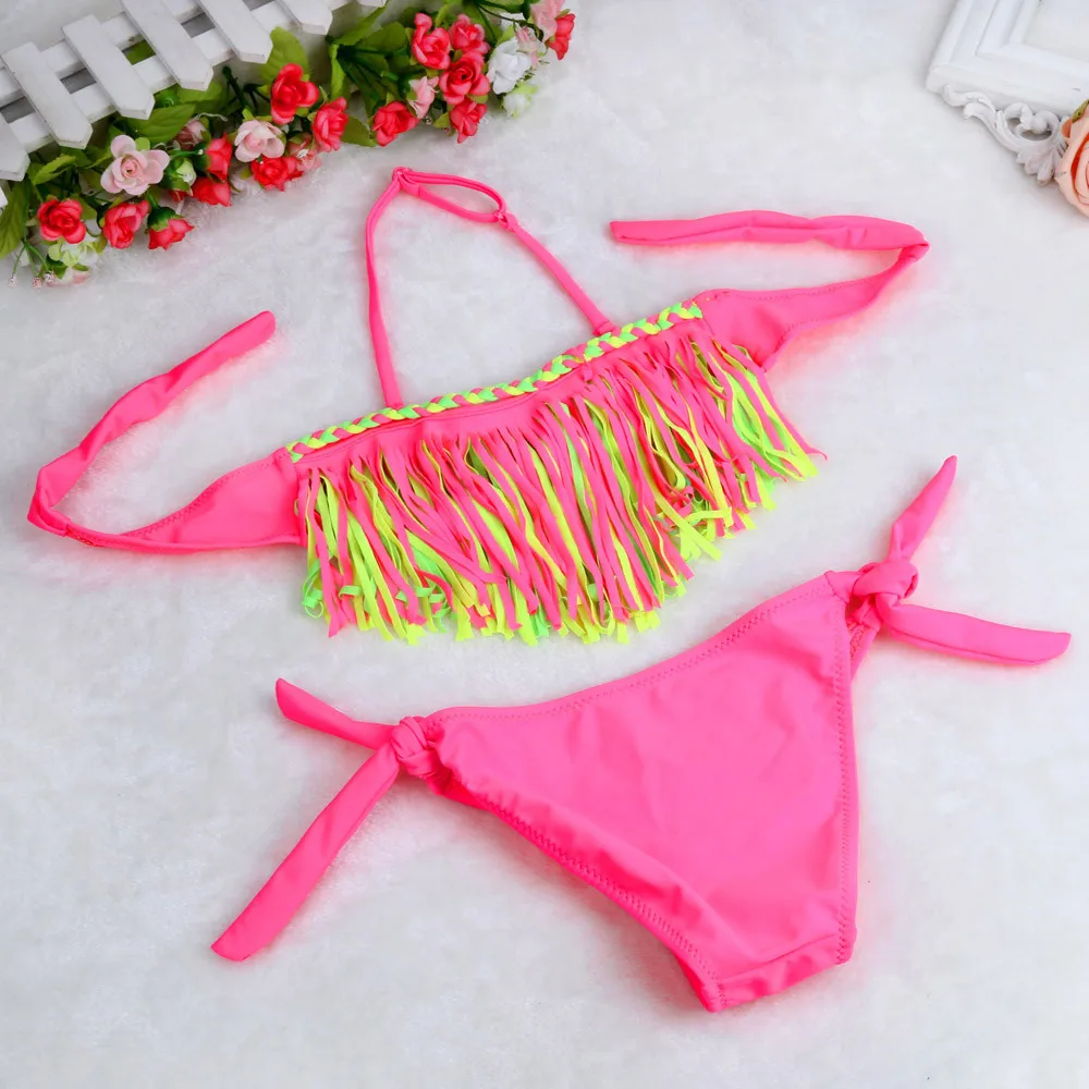 1 комплект летний купальный костюм для маленьких девочек бикини детский