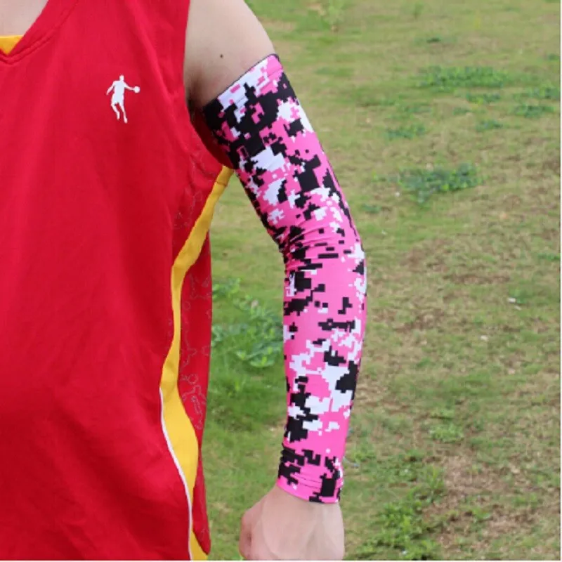 Велоспорт рукав Открытый realtree заказной цифровой камуфляж компрессионный