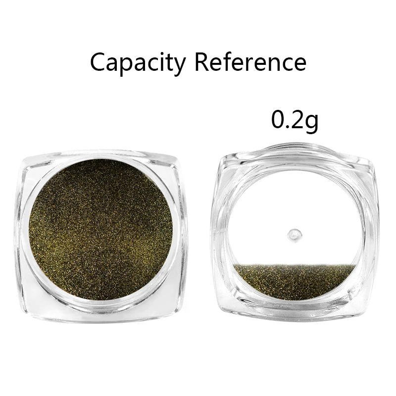 Mtssii зеркальный блеск для ногтей хромовый пигмент оболочка ослепительный DIY